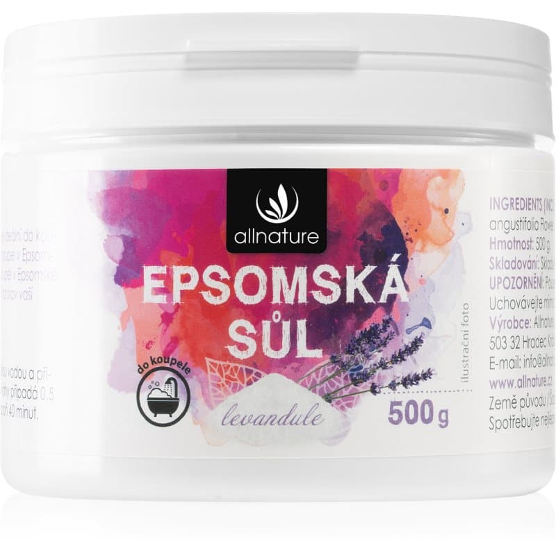 Allnature Epsom salt Lavender Badesalz 500 g