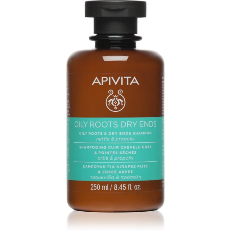 Apivita Oily Roots & Dry Ends Shampoo Shampoo für fettige Haare und trockene Haarspitzen 250 ml