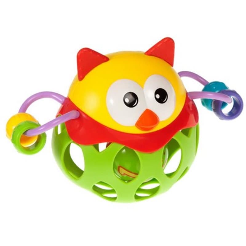 Bam-Bam Rattle Activity Spielzeug mit Rassel 6m+ Owl 1 St.