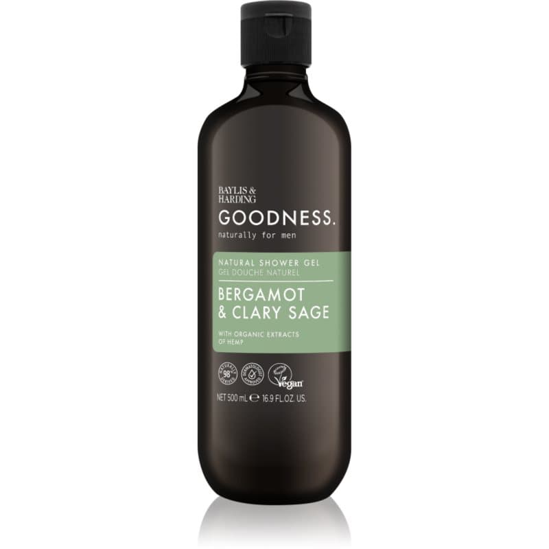 Baylis & Harding Goodness Bergamot & Clary Sage Duschgel für Herren 500 ml