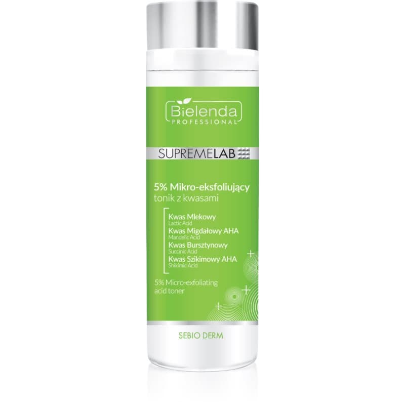 Bielenda Professional Supremelab Sebio Derm sanftes Peeling-Tonikum 200 ml
