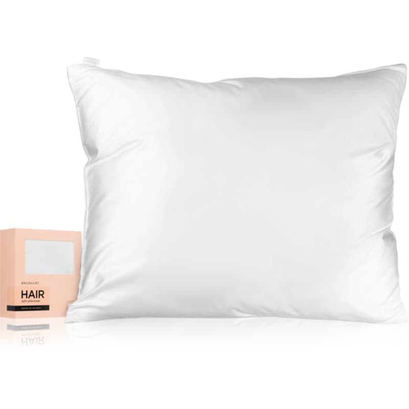 BrushArt Hair Satin pillowcase Kissenbezug Satin White 50x60 cm