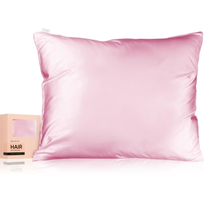 BrushArt Hair Satin pillowcase Kissenbezug Satin Candy Pink 50x60 cm