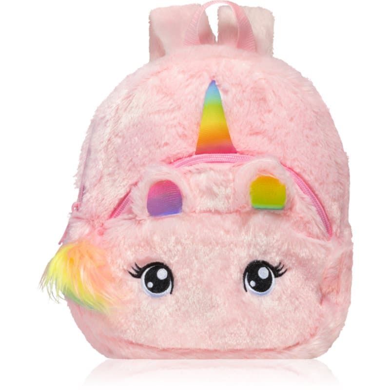 BrushArt KIDS Fluffy unicorn backpack Small Kinderrucksack Pink (20 x 23 cm) 1 St.