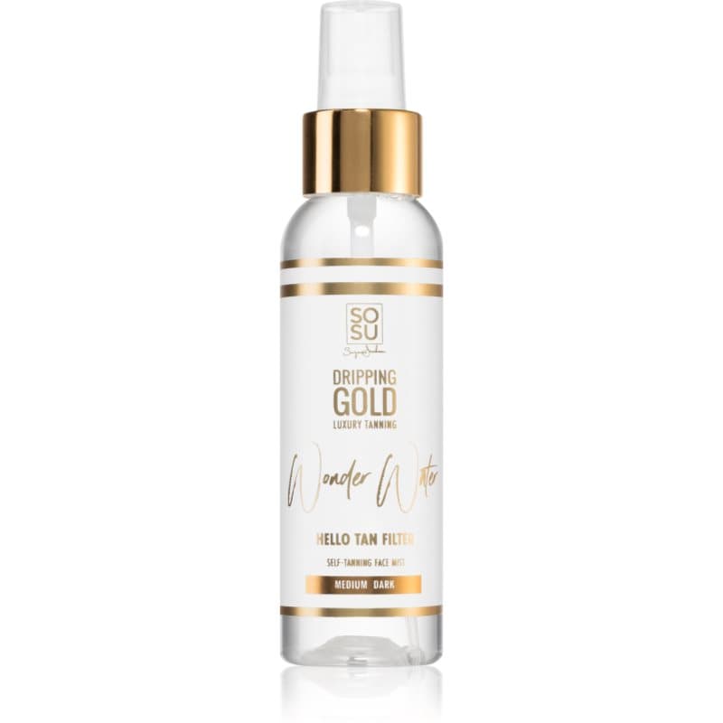 Dripping Gold Wonder Water Hello Tan Selbstbräuner-Sprühnebel für das Gesicht Medium - Dark 100 ml
