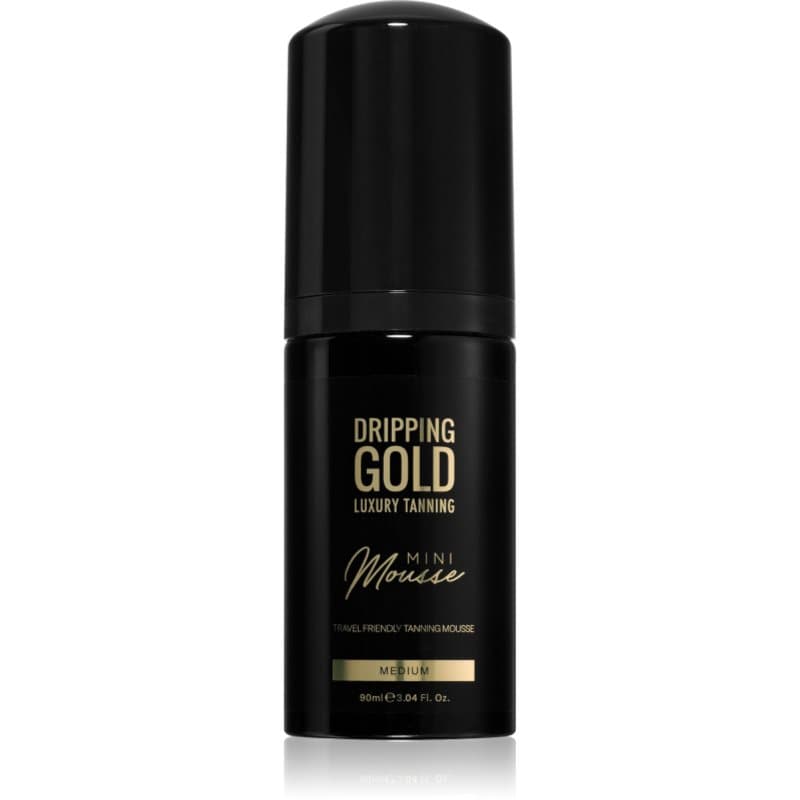 Dripping Gold Luxury Tanning Mini Mousse Selbstbräuner-Schaum für Gesicht und körper Farbton Medium 90 ml