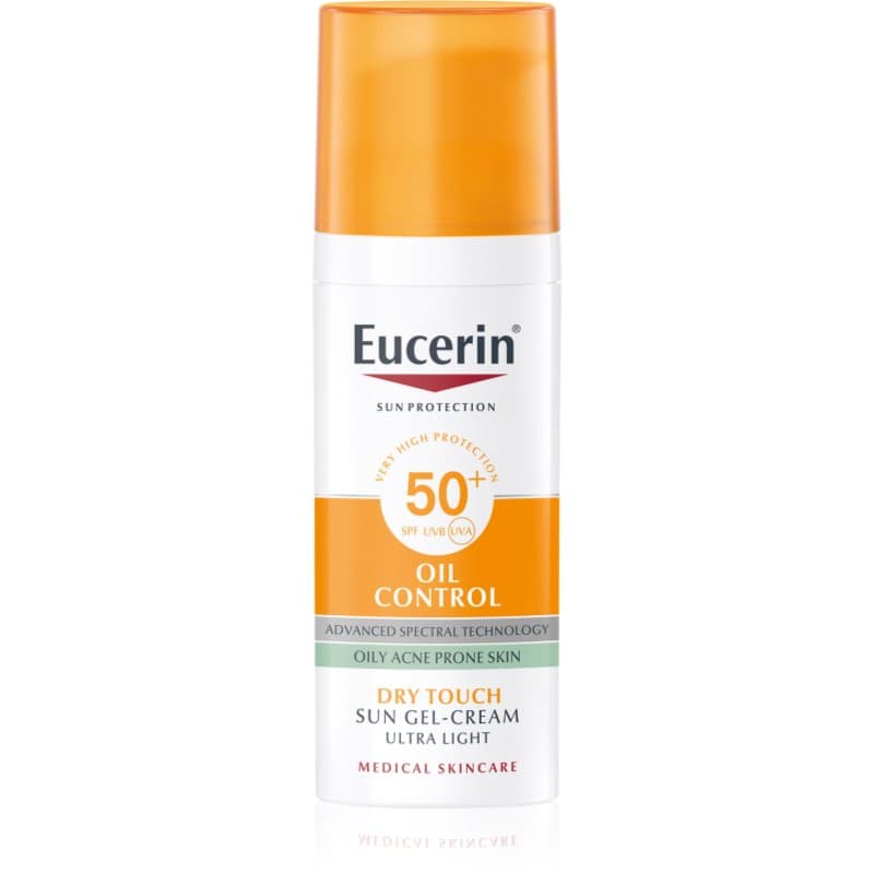 Eucerin Sun Oil Control schützende Gel-Creme für das Gesicht SPF 50+ 50 ml