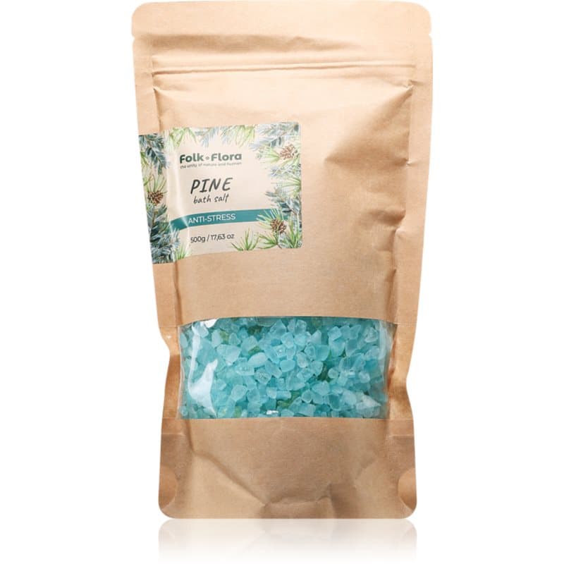 Folk & Flora Pine beruhigendes Badesalz 500 g