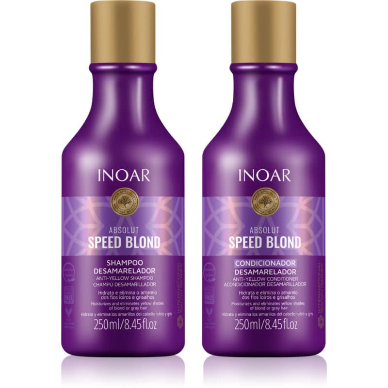 INOAR Absolut Speed Blond Set für blonde Haare 2x250 ml