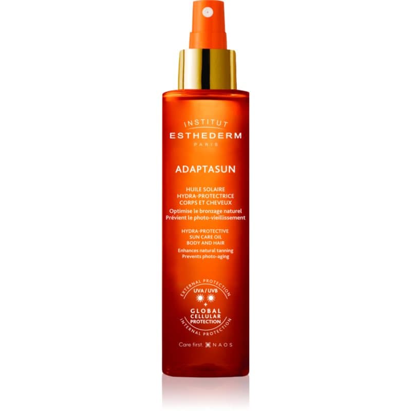 Institut Esthederm Adaptasun Sun Care Oil Sonnenöl für Körper und Haare mittlerer UV-Schutz 150 ml