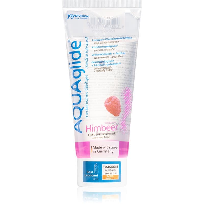 JoyDivision AQUAglide Gleitgel mit Geschmack Raspberry 100 ml