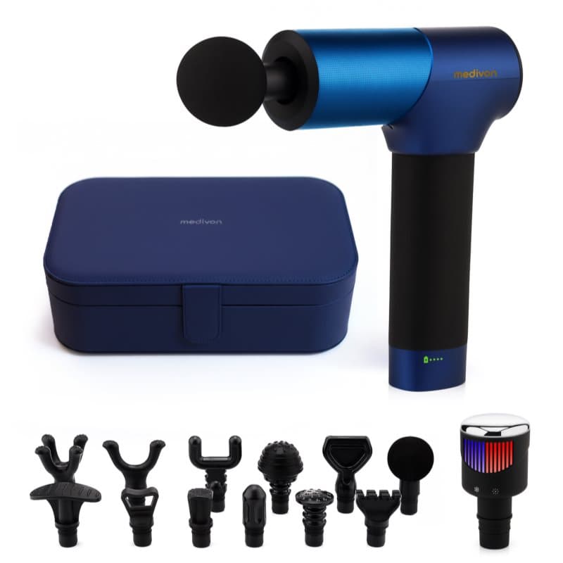 Medivon Gun ElitPulse Massagepistole mit Zubehör