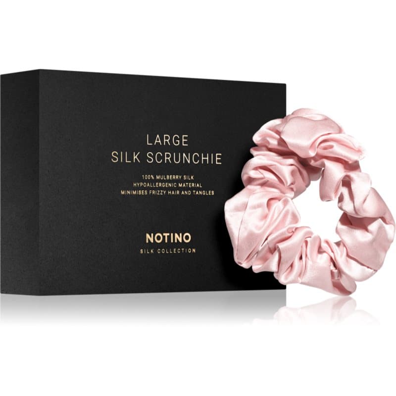 Notino Silk Collection Large scrunchie Haargummi aus Seide Pink 1 St.