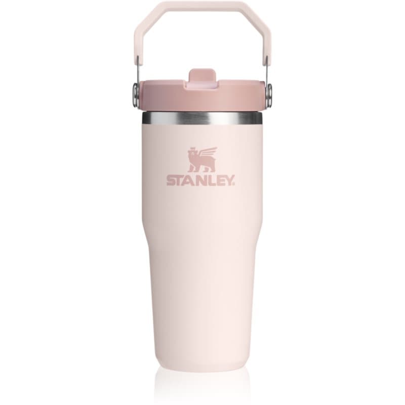 Stanley IceFlow™ Flip Straw 2.0 Tumbler rostfreie Thermosflasche Rose Quartz 410 ml