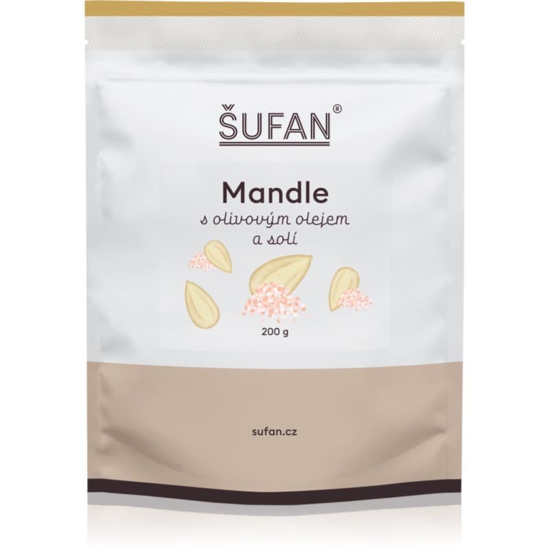 Šufan Mandeln mit Olivenöl und Salz aromatisierte Nüsse 200 g