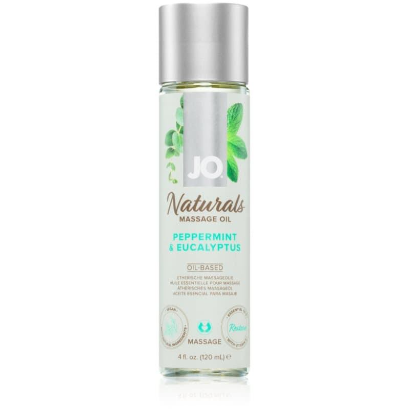 System JO NATURALS PEPPERMINT & EUCALYPTUS Massageöl 120 ml