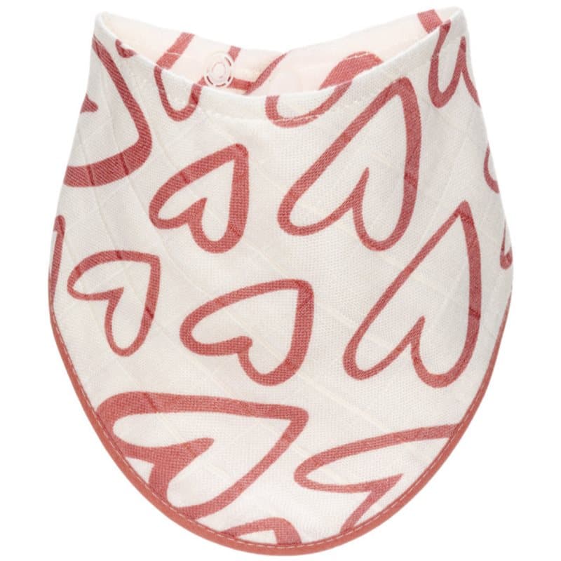 T-TOMI BIO Bamboo Bibs Pink Hearts Lätzchen 27 x 42 cm 1 St.