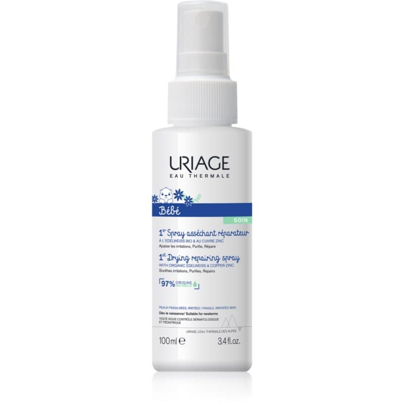 Uriage Bébé 1st Cu-Zn+ Drying Repairing Spray Spray gegen Reizungen 100 ml