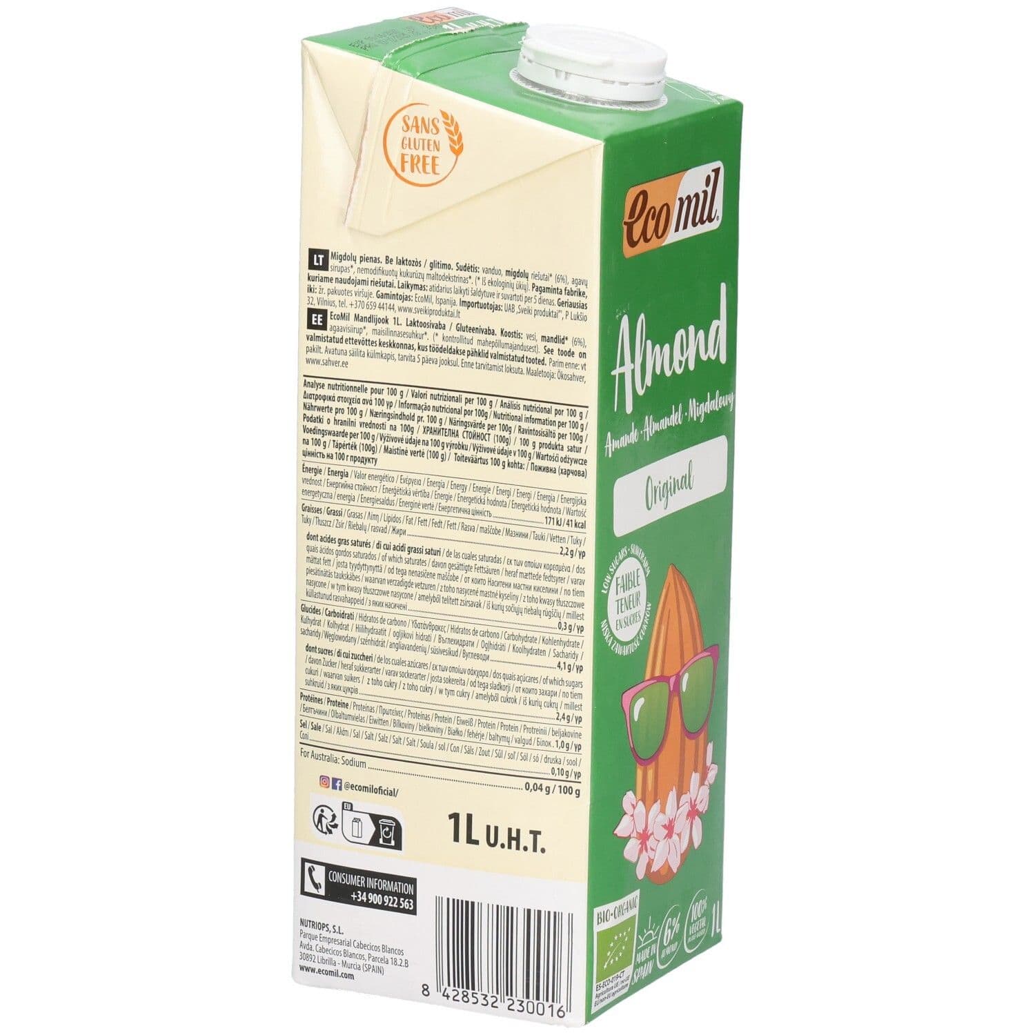 EcoMil® Original Bio-Mandelmilch view 2