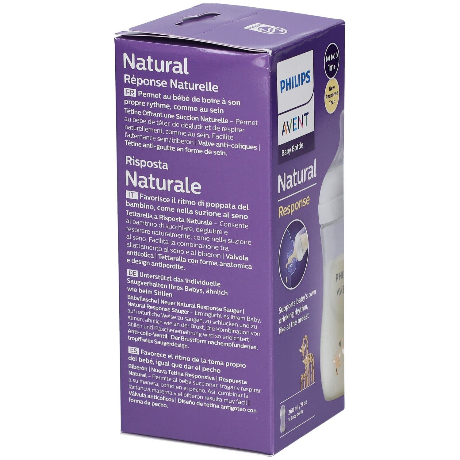 Philips Avent Natural Response Babyflasche mit natürlicher Reaktion 260 ml Scy903/66 view 2