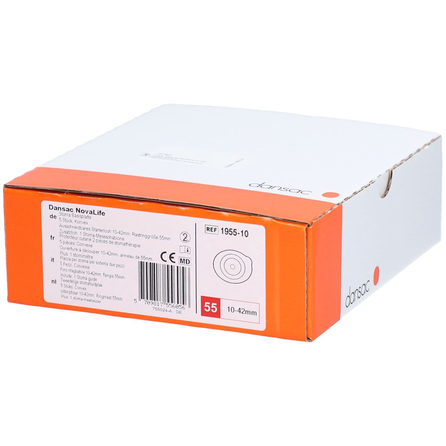 Dansac NovaLife Plaque de Base Convexe 10-42 mm view 2