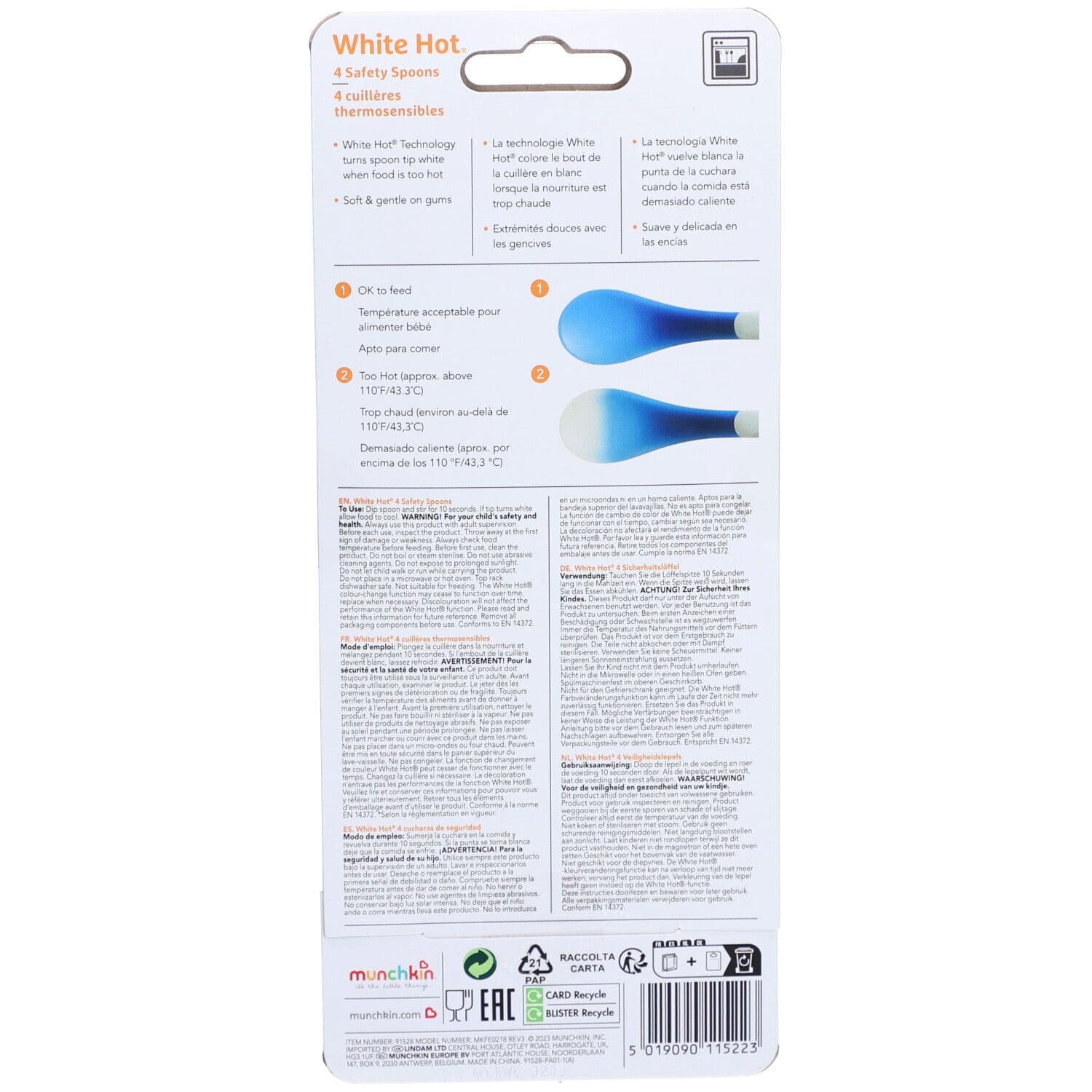 Munchkin® White Hot 4 Thermosensitive Löffel +4Monate view 2