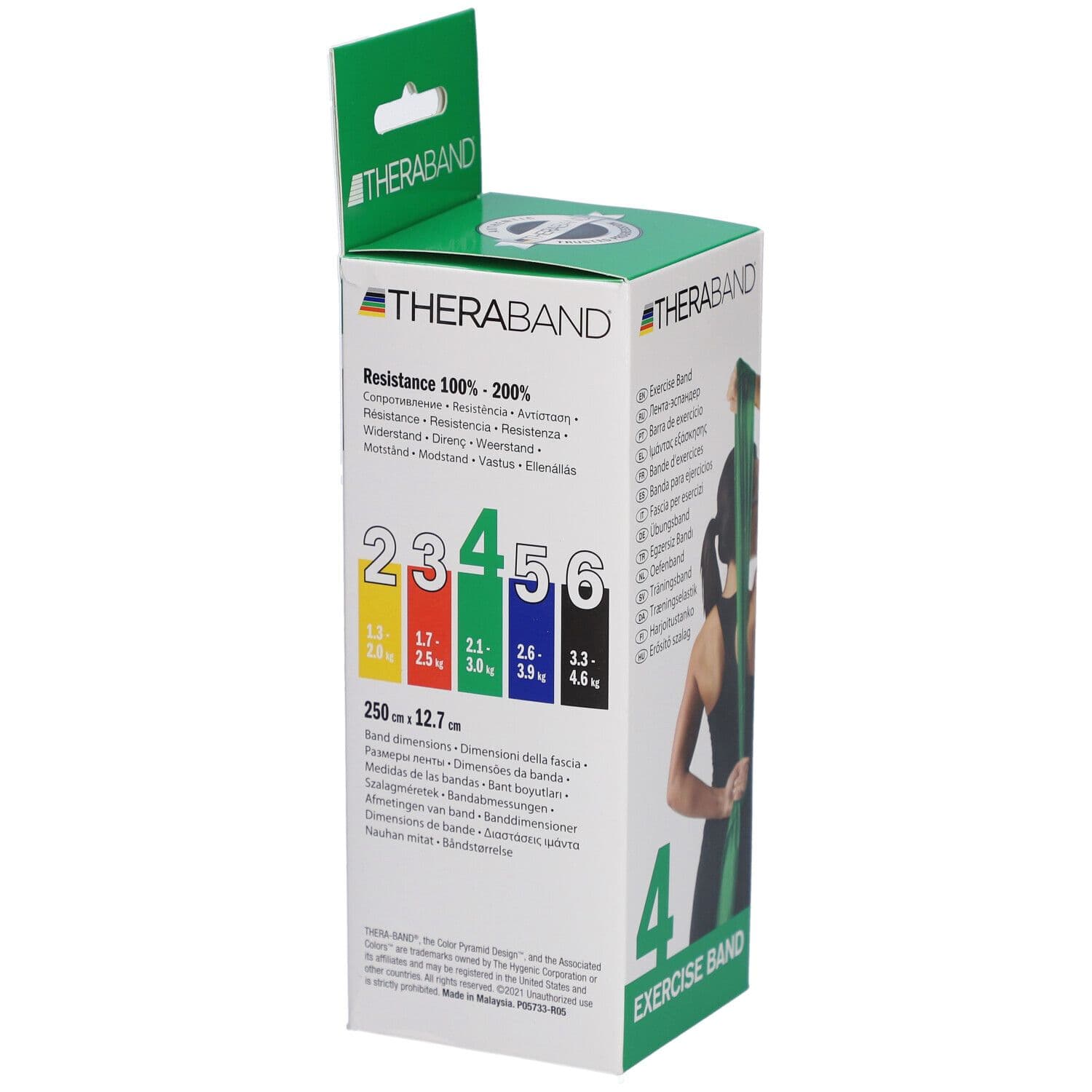 TheraBand 2,5 m – Grün – Schwer mit Tasche view 2