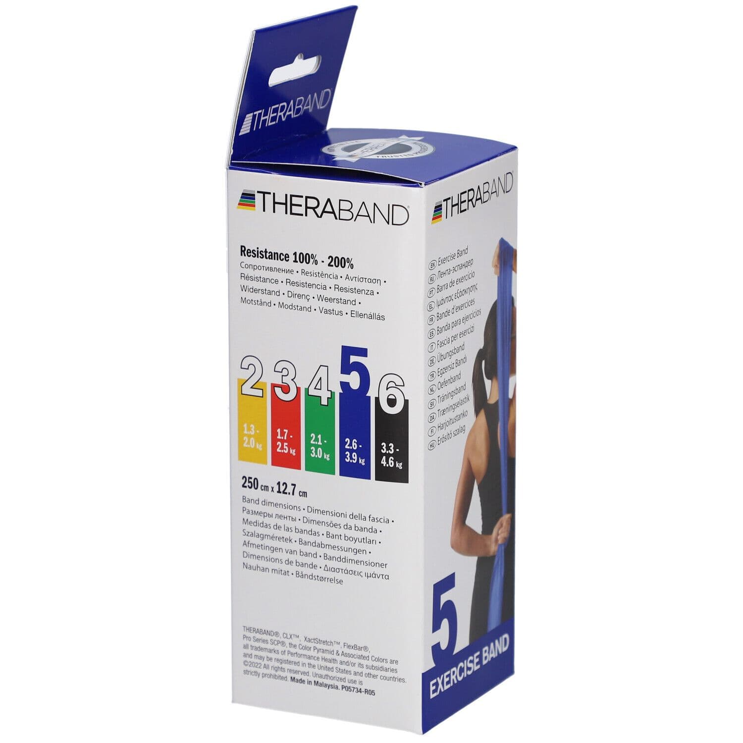 TheraBand 2,5 m – Blau – Extra stark mit Tasche view 2