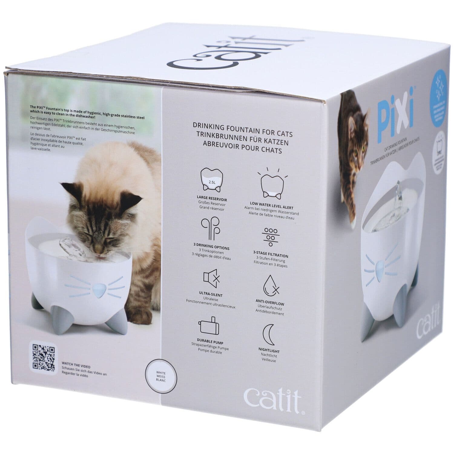 Catit Pixi Trinkbrunnen mit Edelstahleinsatz view 2