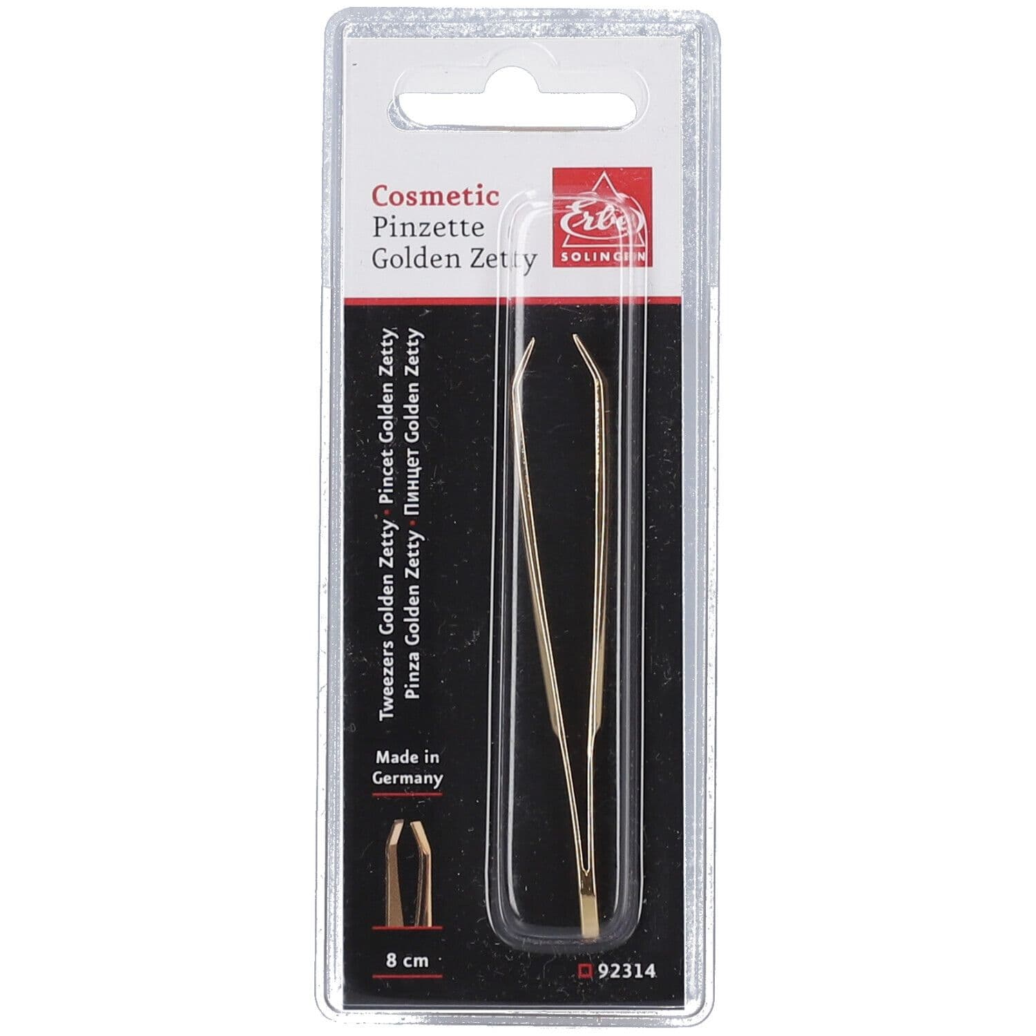 Erbe Solingen® Pinzette golden Zetty view 2