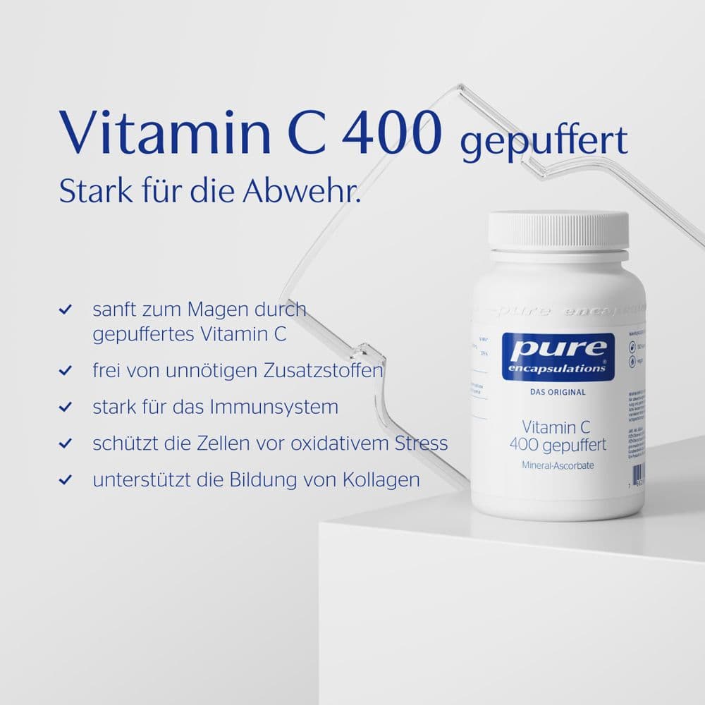 Pure Encapsulations® Vitamin C 400 gepuffert view 2