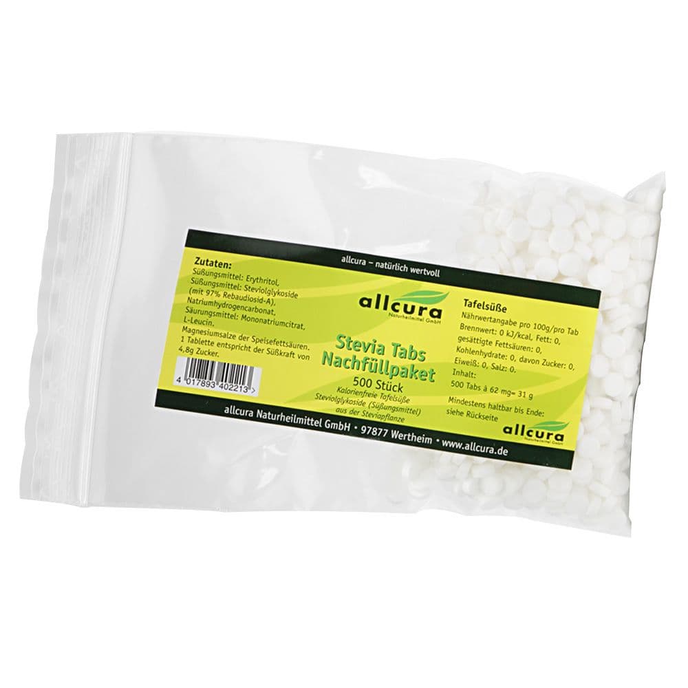 allcura Stevia Tabs Nachfüllpack view 2