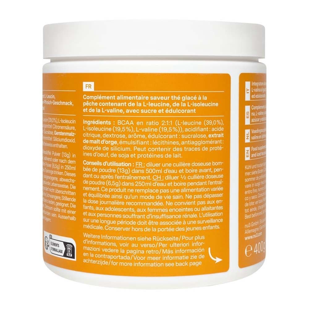 nu3 Bcaa Powder Iced Tea Peach view 2