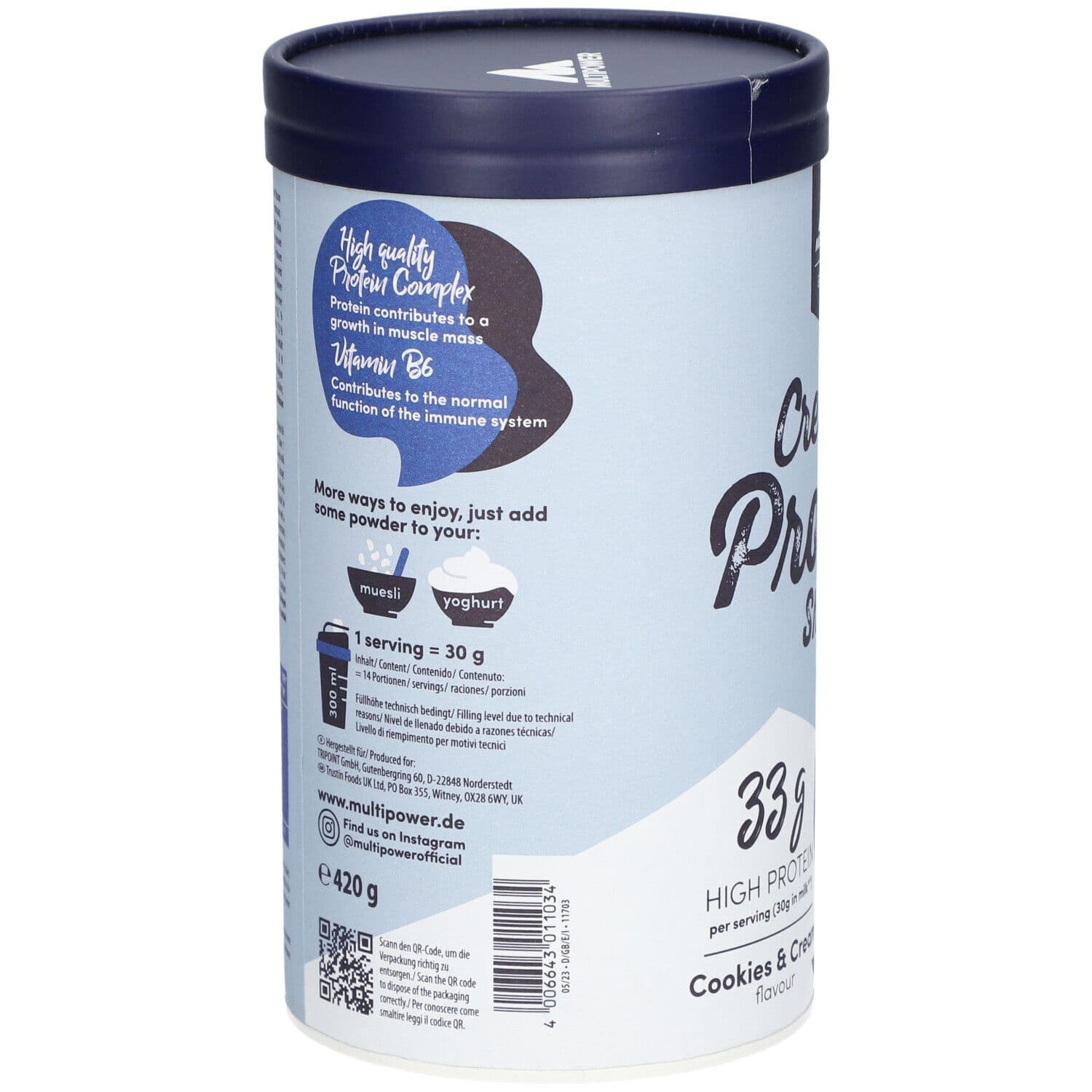 Multipower Creamy Protein Cookies & Cream view 2