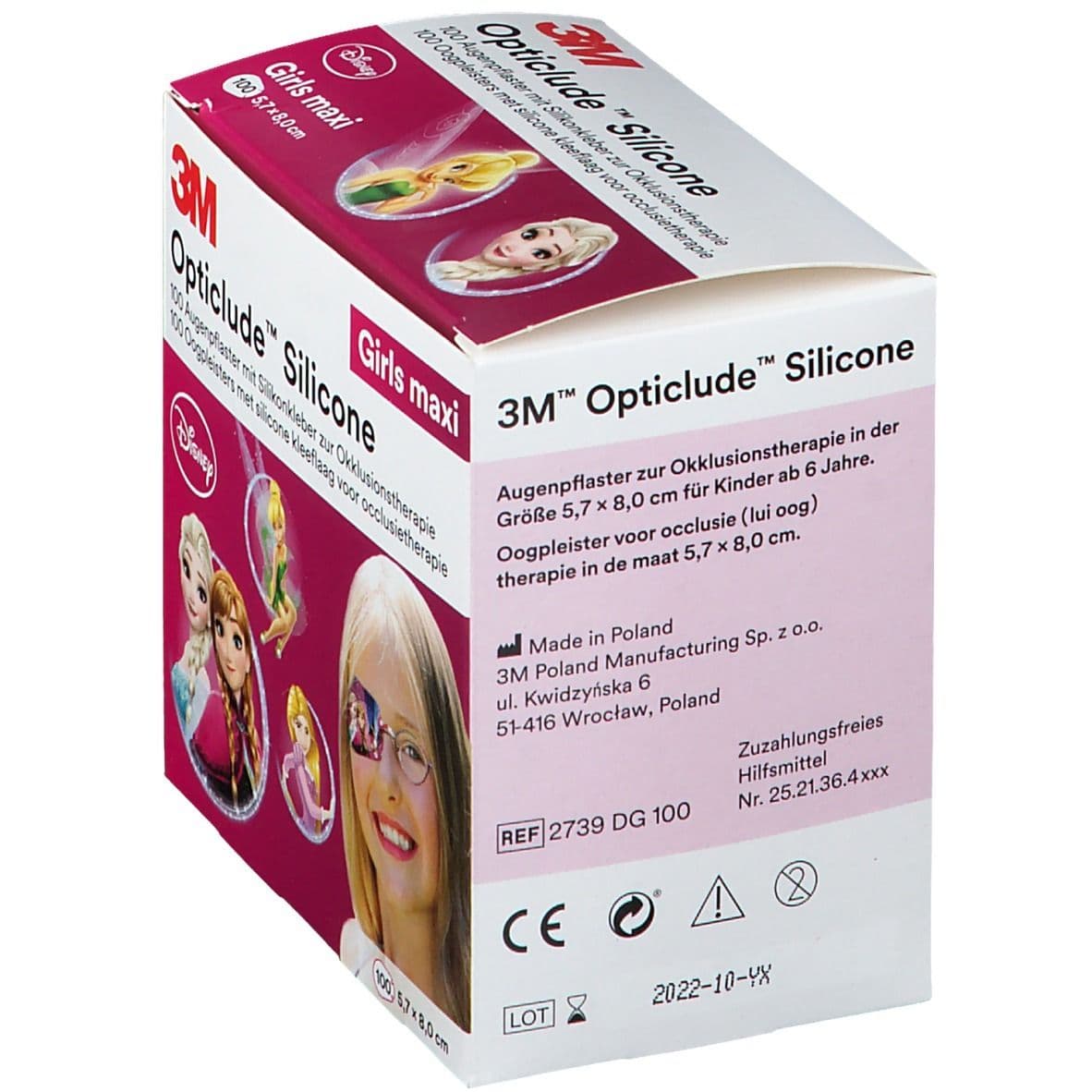 Opticlude 3M Silicone Disney Girl maxi 5,7 cm x 8 cm view 2