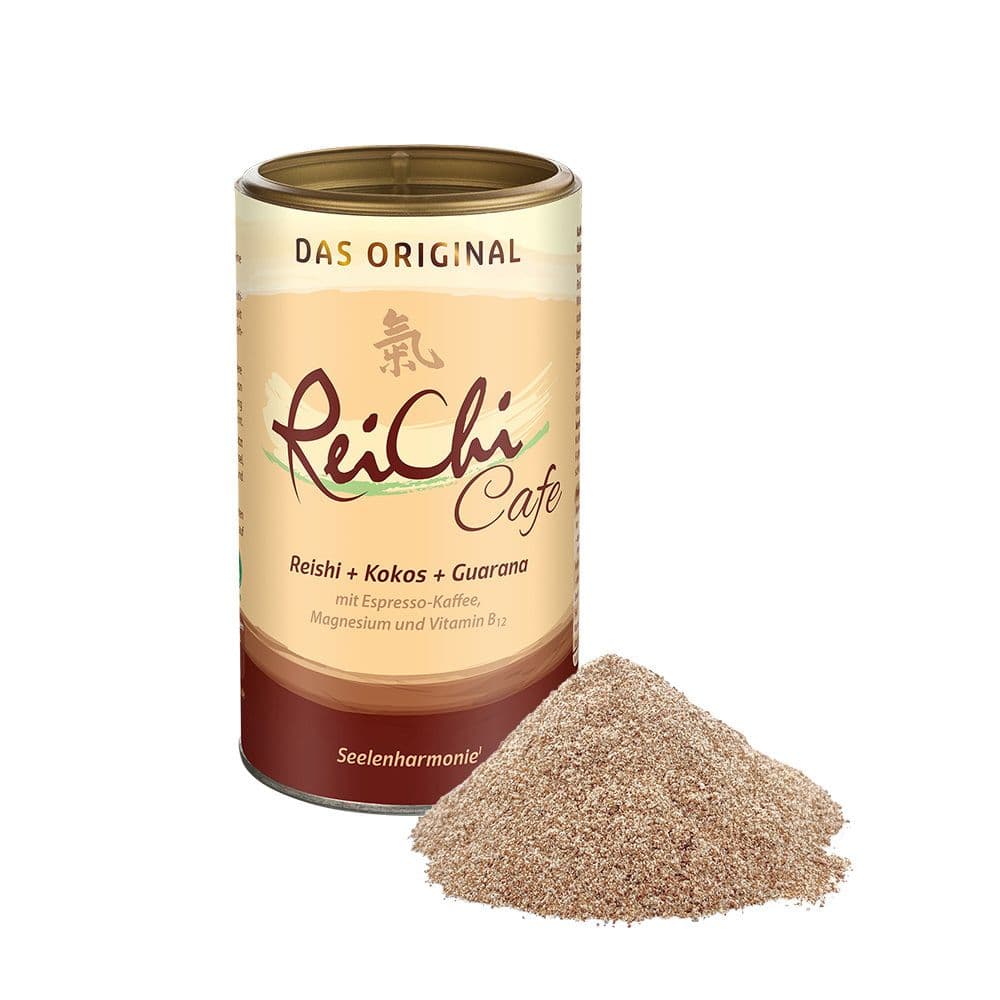 ReiChi Cafe Reishi-Pilz Espresso-Kaffee Kokos Guarana Ginseng vegan view 2