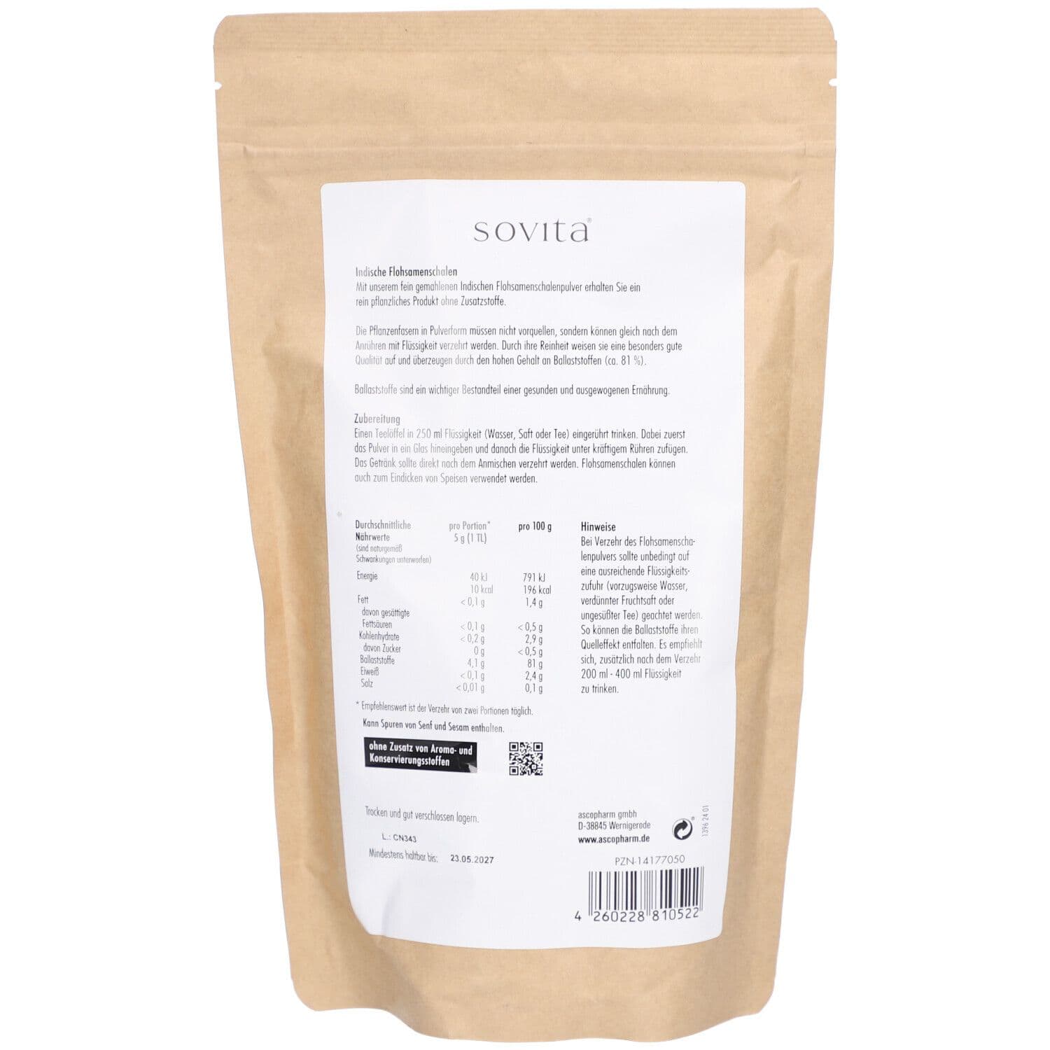 sovita Indische Flohsamenschalen view 2