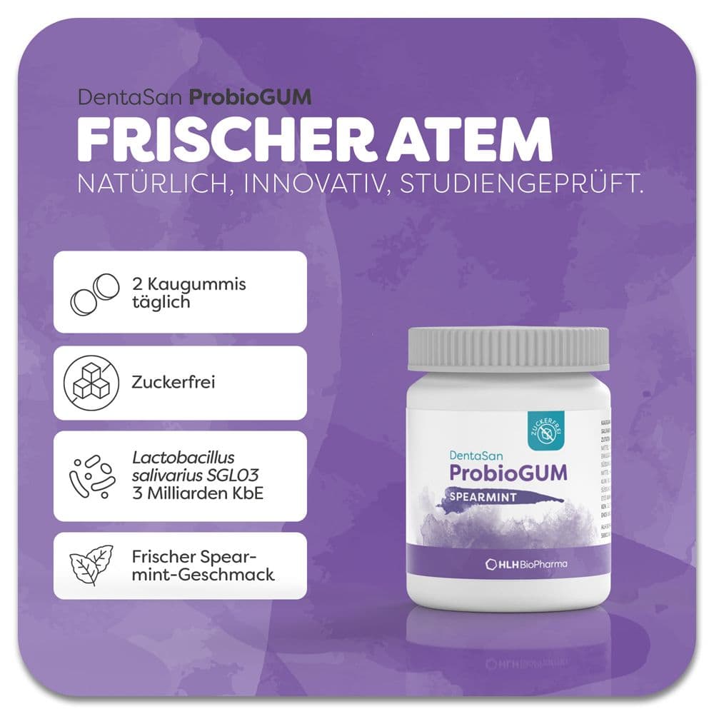 DentaSan ProbioGUM - Probiotischer Kaugummi für die Mundflora view 2