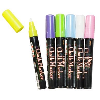 Other Blackboard Marker fluoreszierend rund, 6 Stk.