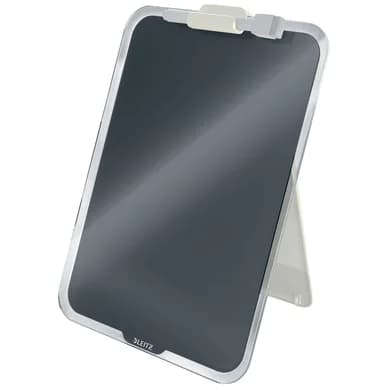 Leitz Leitz Cosy Notizboard mit Glasoberfläche mit Klemme grau