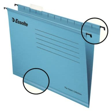 ESSELTE Hängemappe Esselte Std A4 blau 25 / Verpackung