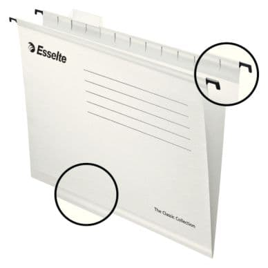 ESSELTE Hängemappe Esselte Std A4 weiß 25 / Verpackung