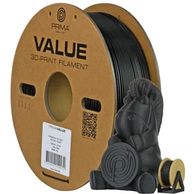 Prima PrimaValue PETG - 1,75mm - 1kg - Schwarz