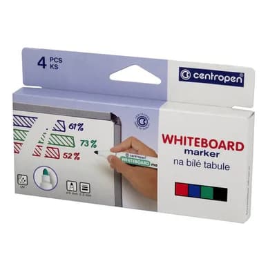 Other Whiteboard Centropen rund 4 Farben/Verpackung