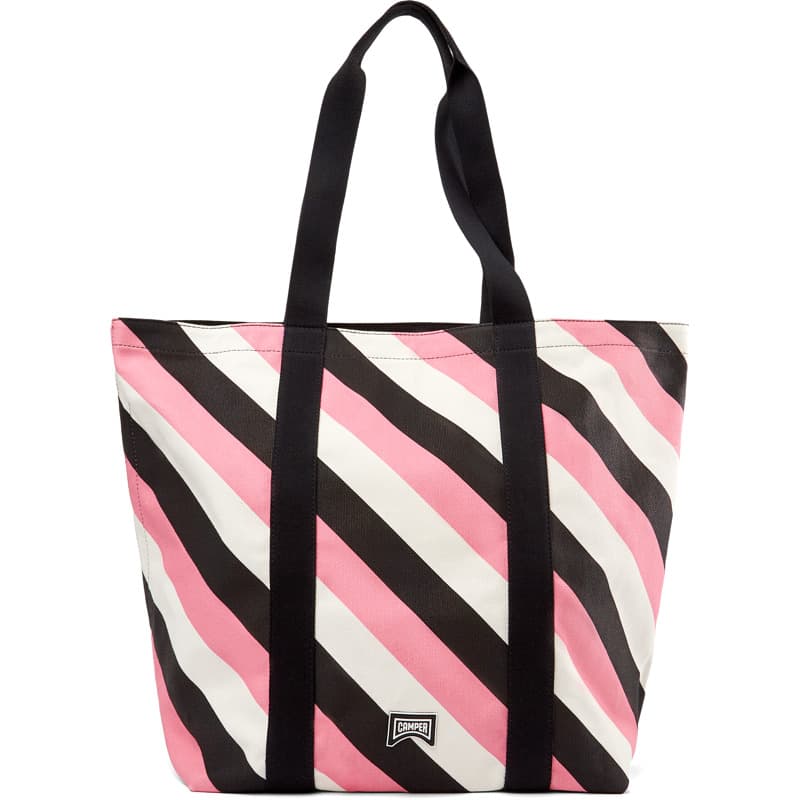 CAMPER Ado - Unisex Taschen & brieftaschen - Schwarz,Rosa ,Weiß, Größe , Textile