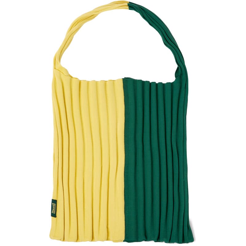 CAMPER Knit TENCEL® - Unisex Bags & wallets - Green,Yellow, size , Cotton fabric