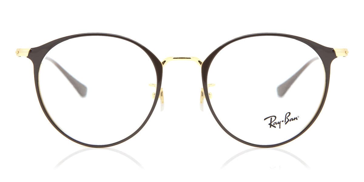 Ray-Ban RX6378F Asian Fit 2905 51mm Braune Herren Brillen