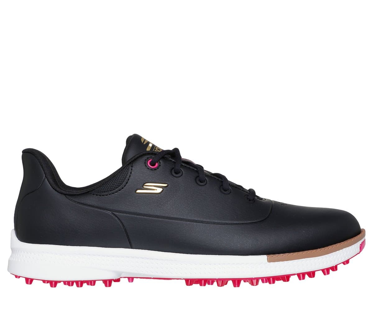 Skechers Waterproof: GO GOLF Jasmine 2 GF Shoes in Schwarz/Rosa, Größe 37