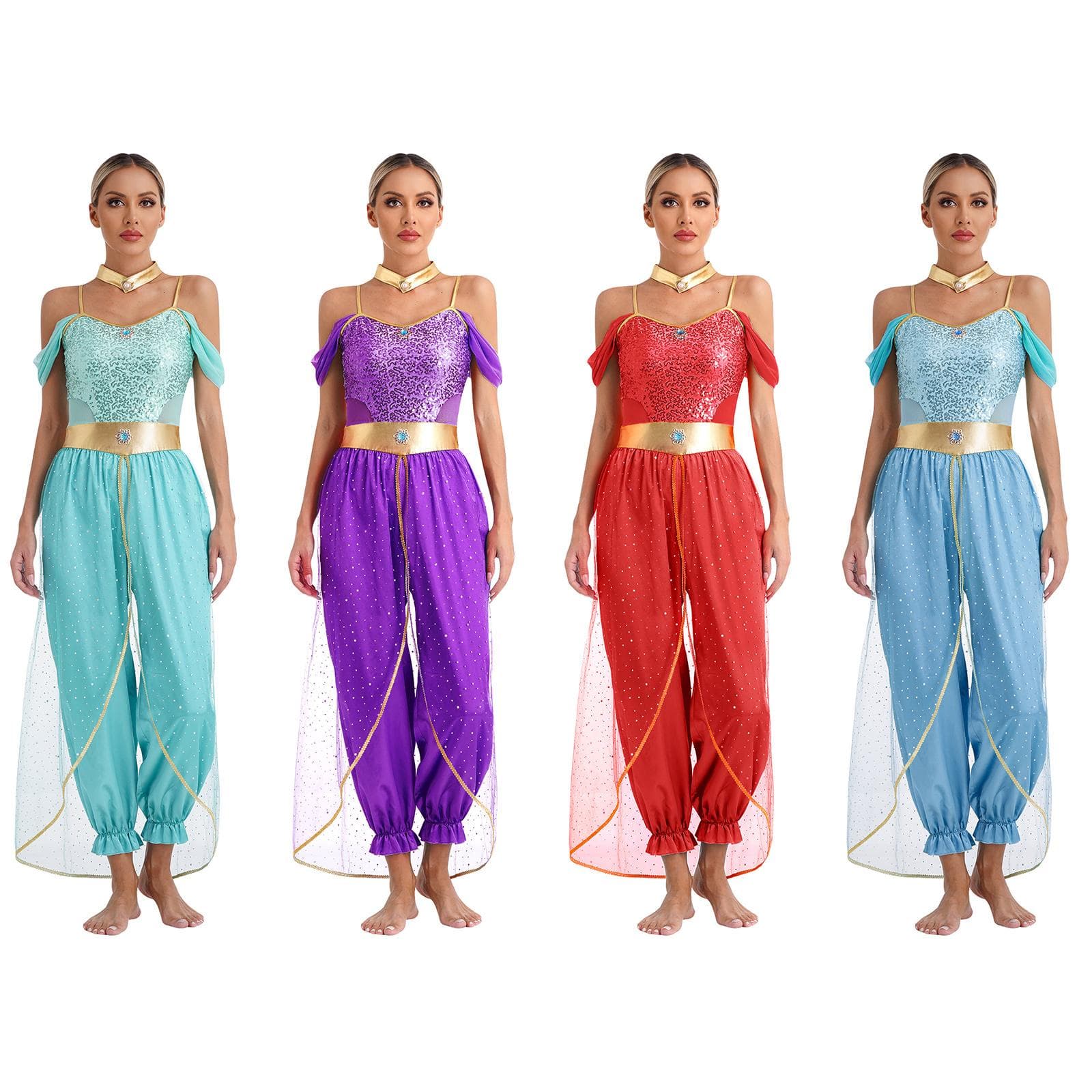 Bauchtanz-Kostüm für Damen, orientalisches indisches Kostüm, Halloween, Karneval, Party, Tanzkleidung cm rot