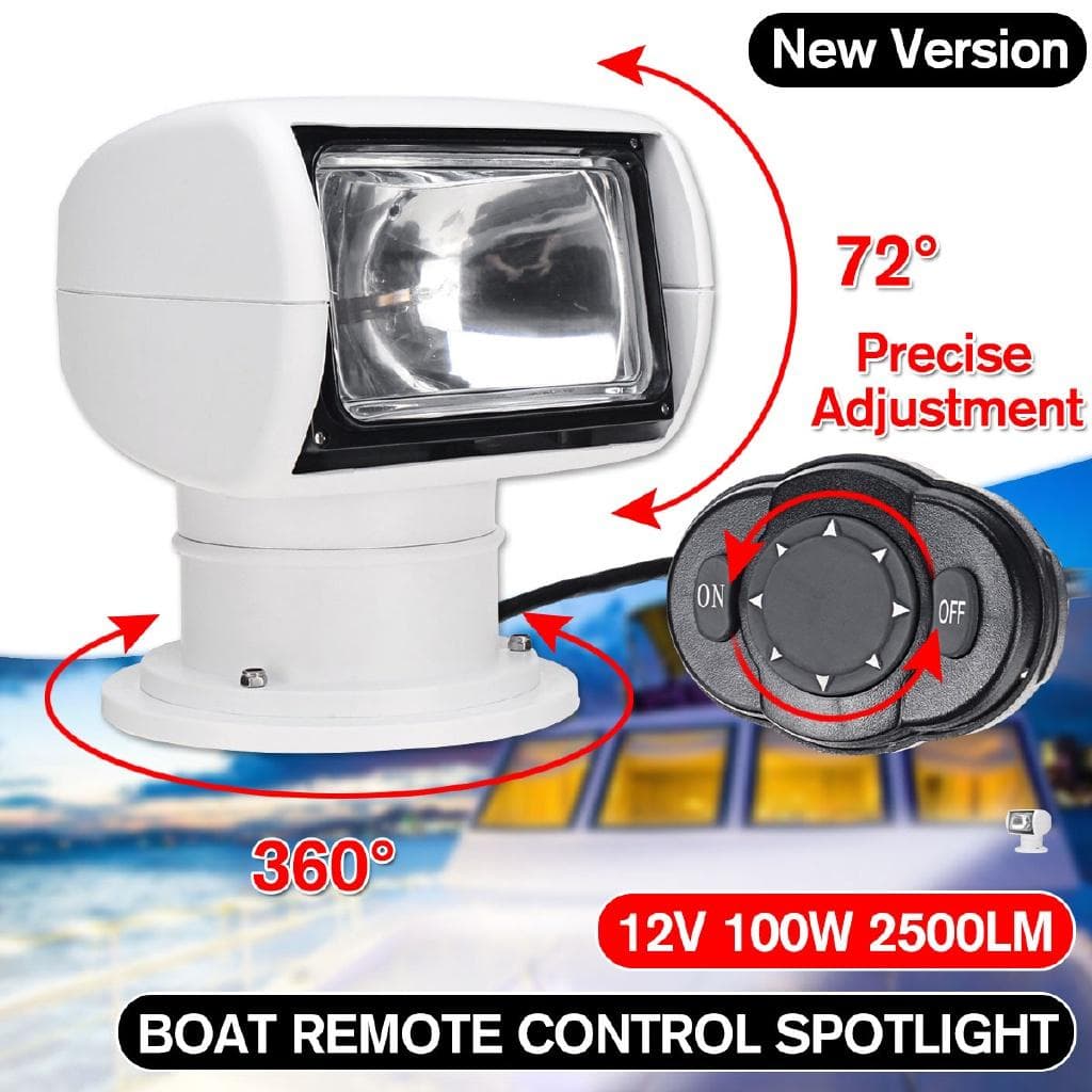 100 W 360 Grad Fernbedienung Suche Marine Suchscheinwerfer Spot Scheinwerfer Suchlicht für Yacht LKW Fischerboote
